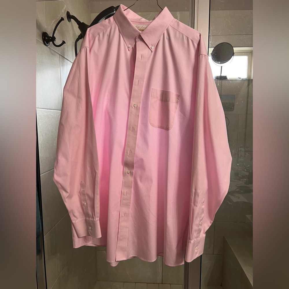 Gold Label Roundtree & Yorke Pink Dress Shirt